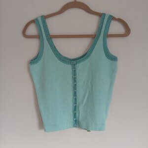 NWOT VINTAGE Shanie Jacobs Hand knit Crop Top